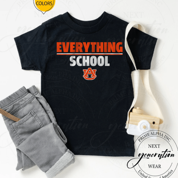 auburn everything school tshirt