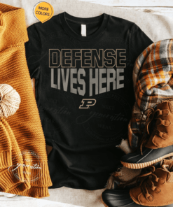 purdue basketball defense lives here tshirt