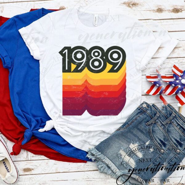 80S Style Retro 33Rd Birthday Vintage 1989 Gift TShirt