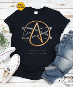 Atheist Logo Science Atom Symbol Question Everything TShirts