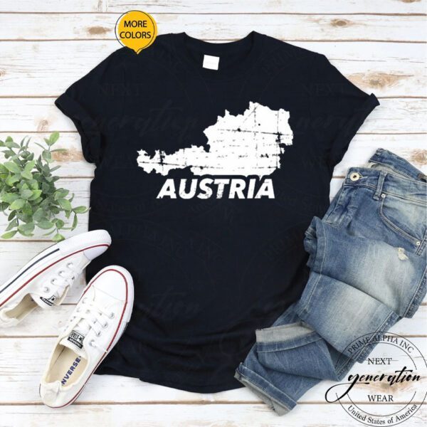 Austria Map Austrian Patriotic shirts