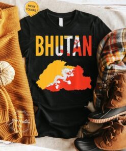 Bhutan Country Map TShirt