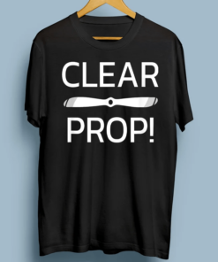 CLEAR PROP Airplane Aviation TShirts