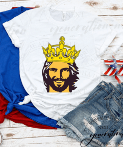 Christian Faith Jesus With King Crown Shirts