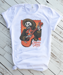 Cinco De Mayo Skeleton Guitar T-Shirt