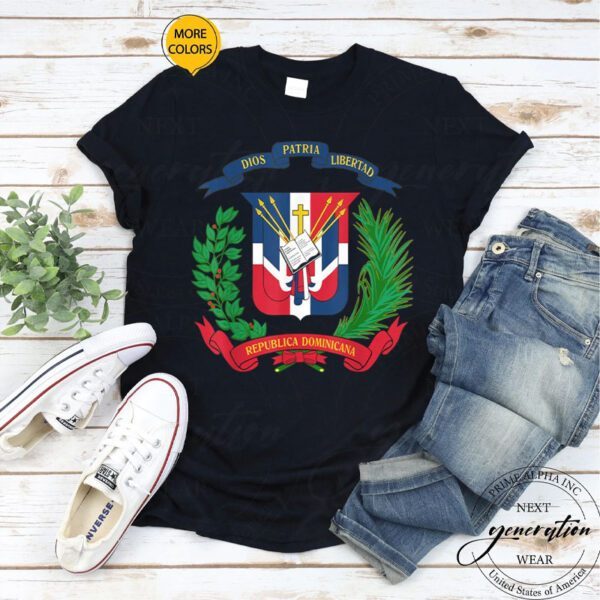 Coat Of Arms Republica Dominicana Bandera Dominican Flag Shirts