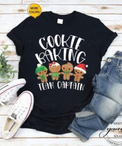 Cookie Baking Team Captain Christmas Bakers Gingerbread Shirts