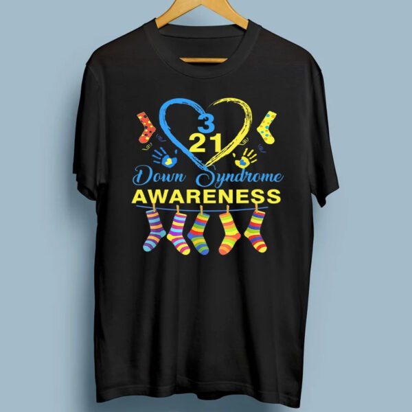 Down Syndrome Awareness Colorful Socks Shirts