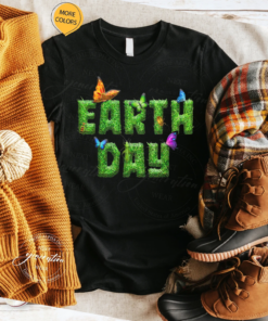 Earth Day Typography Save Animals Shirts