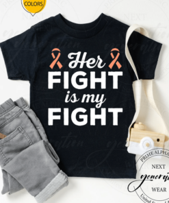 Endometrial Cancer Her Fight Peach Uterine Cancer Awareness TShirt