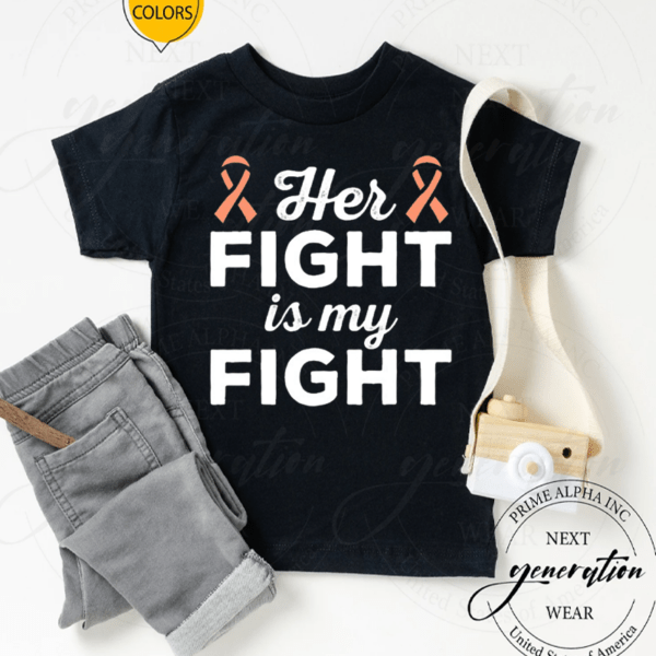 Endometrial Cancer Her Fight Peach Uterine Cancer Awareness TShirt