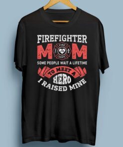 Firefighter Mom Firewoman Proud Moms Mother's Day Vintage T-Shirt