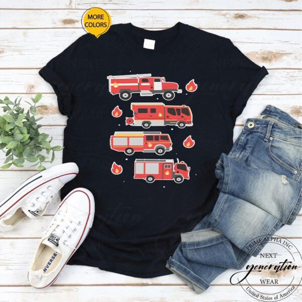 Firefighter Trucks T-Shirt