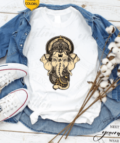 Ganesha Hindu God Hinduism Yoga India Bali Lover Yogi TShirts