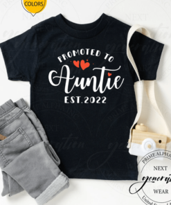 Promoted To Auntie Est 2022 Mother’s Day TShirt