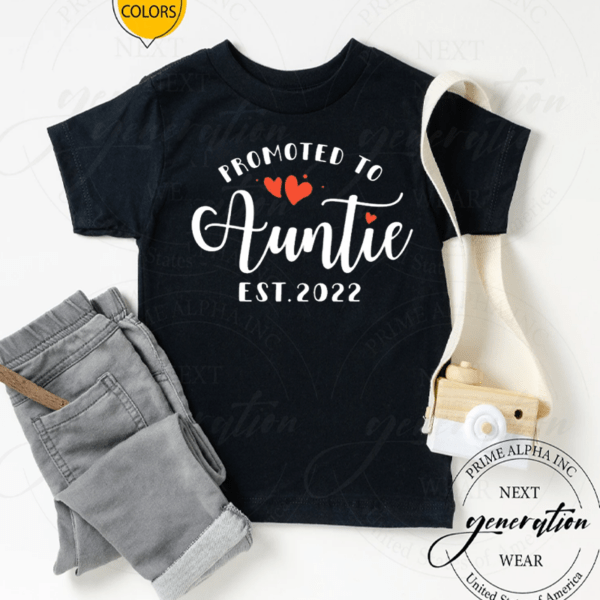 Promoted To Auntie Est 2022 Mother’s Day TShirt