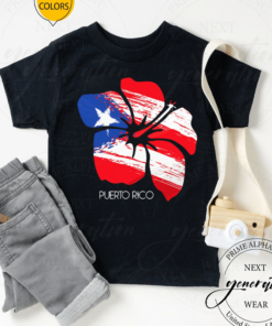 Puerto Rico Culture Roots Amapola Boricua Flag TShirt