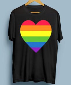 Rainbow Heart Flag T-Shirt