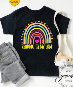 Read Teacher Rainbow Leopard Reading Is My Jam TShirt