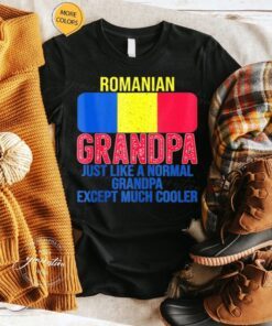 Romanian Grandpa Romania Flag For Father’s Day Shirts