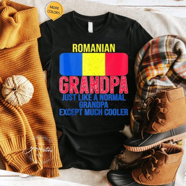 Romanian Grandpa Romania Flag For Father’s Day Shirts