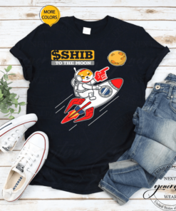 SHIB To The Moon Rocket Shiba Coin Shiba Inu Crypto Shirts