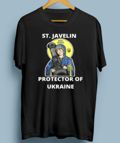 Saint Javelin Protector Of Ukraine Free Ukraine T-Shirt