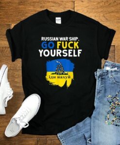 Snake Flag Russian Warship Go F Yourself Shirts