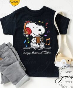 Snoopy Music And Coffee TShirt