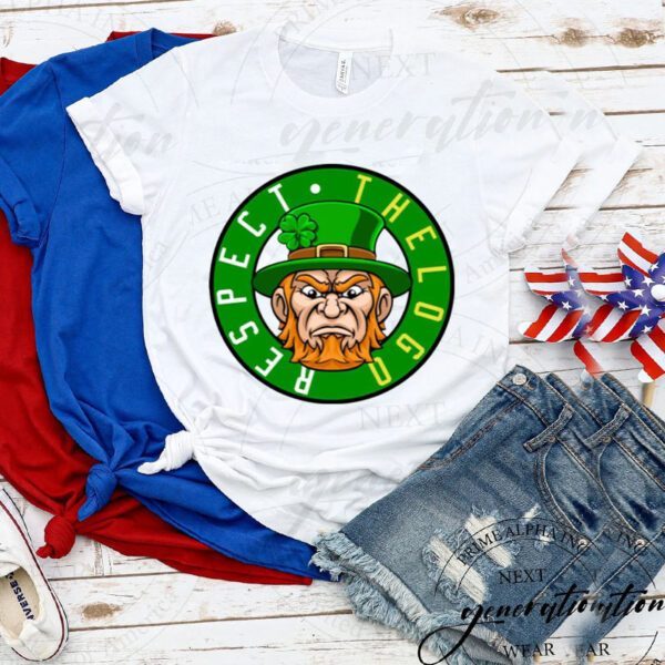 St Patrick’s Day – Respect The Logo Leprechaun TShirt