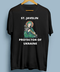 St. Javelin Protector Of Ukraine Slava Ukraini 2022 T-Shirt