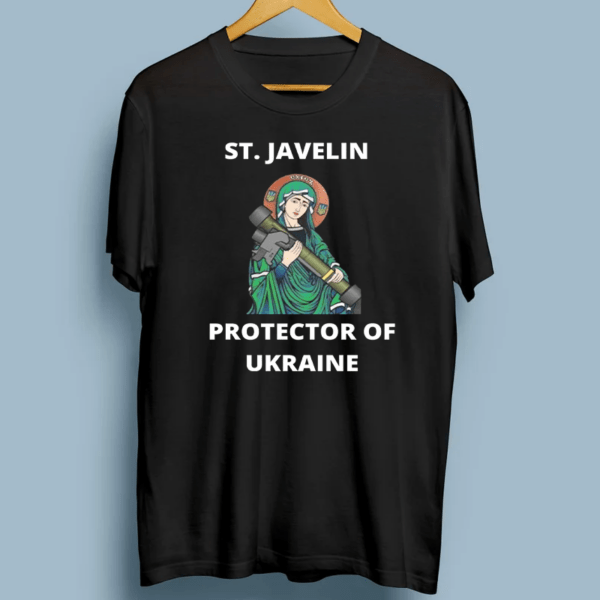 St. Javelin Protector Of Ukraine Slava Ukraini 2022 T-Shirt