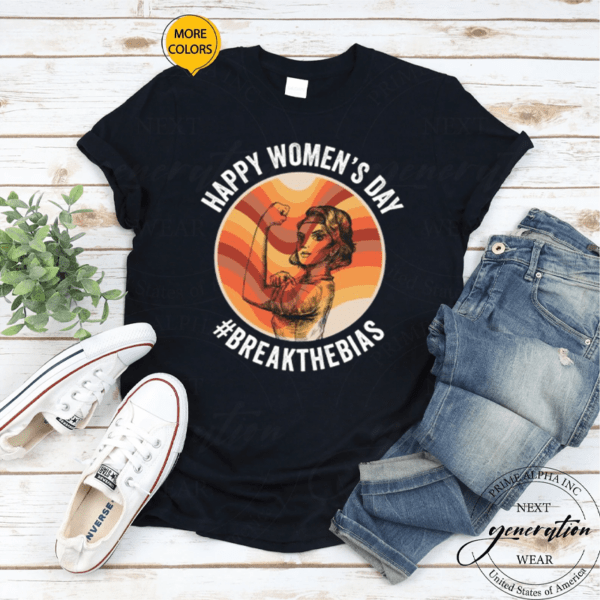 Strong Women International Women’s day Feminism Empower Retro Vintage T-Shirt