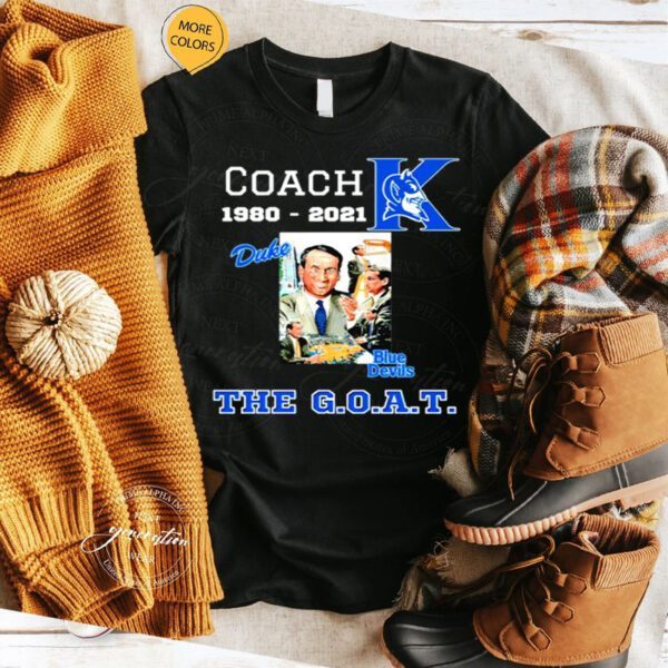 The Greatest Of All Time Duke Blue Devils Basketball Coach TShirt