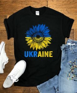 Ukraine Flag Sunflower Vintage Shirt Ukrainian Support Lover Shirts