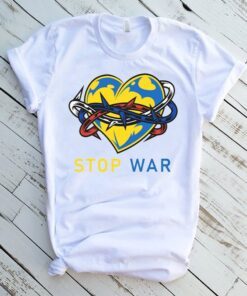 Ukraine Heart Stop War Gift Shirts