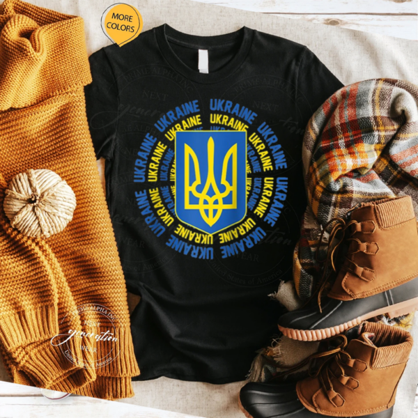 Ukrainian Flag Vintage Heritage Raglan Baseball Shirts