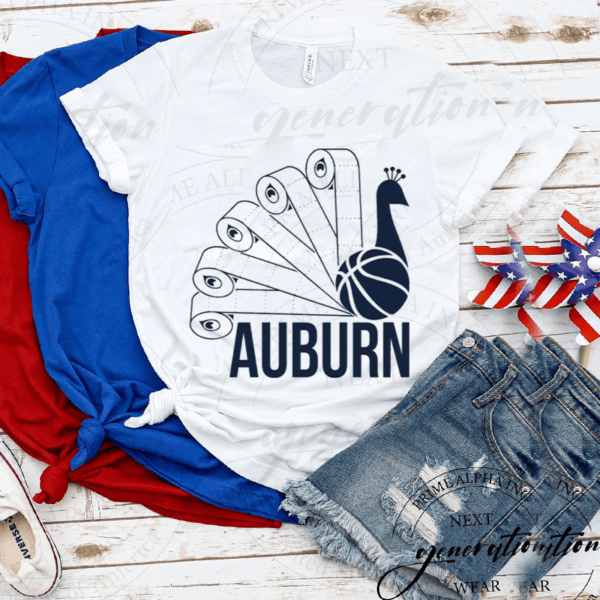 War Eagle Auburn Peacock TShirt