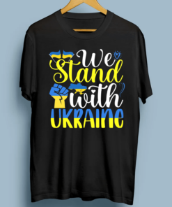 We Stand With Ukraine Pro Ukraine Anti Russia T-Shirt