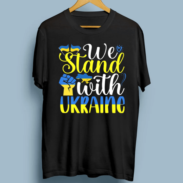 We Stand With Ukraine Pro Ukraine Anti Russia T-Shirt