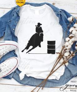 Western Cowgirl Barrel Racing Rider Rodeo Horse Riding Race T-Shirt