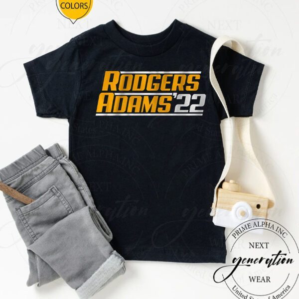 aaron rodgers and davante adams rodgers adams 22 tshirt