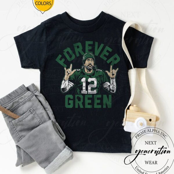 aaron rodgers forever green shirts