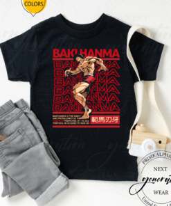 baki hanma the grappler big print rare shirts