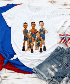 fab five um caricature bball shirts