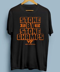 virginia tech basketball stone by stone champs shirt