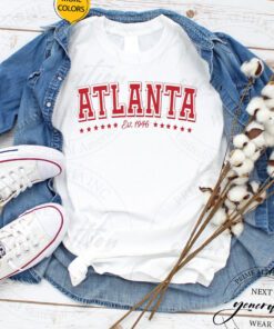 1996 Atlanta Olympics T-Shirt Atlanta Est Trendy Sporty Tee Shirt