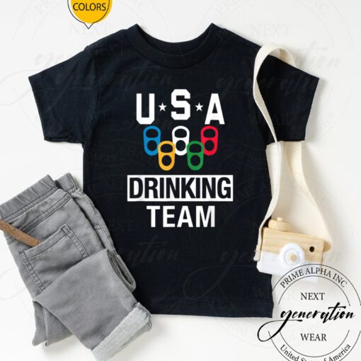 1996 Atlanta Olympics T-Shirt USA Drinking Team Beer Party TShirts