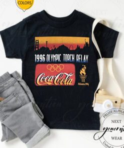 1996 Atlanta Olympics T-Shirt Vintage Torch Relay Coca Cola Shirt
