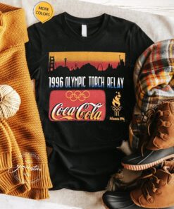 1996 Atlanta Olympics T-Shirt Vintage Torch Relay Coca Cola Shirts
